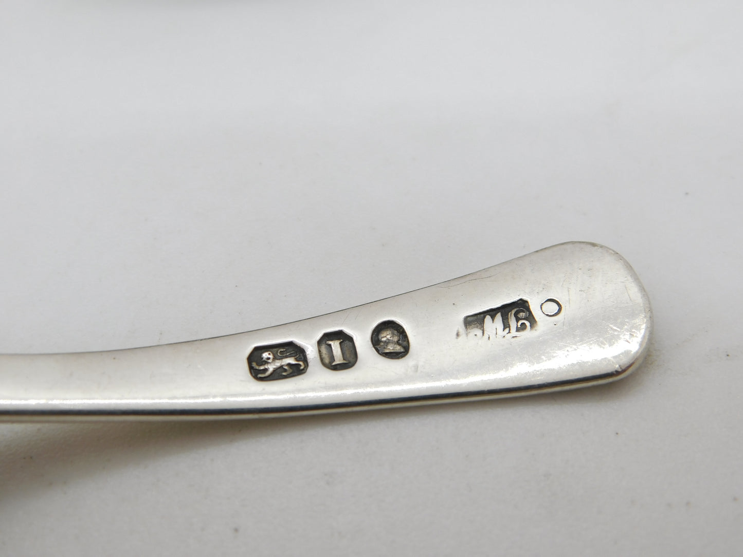 George III Sterling Silver Bright Cut Tea Caddy Spoon Antique 1804 London