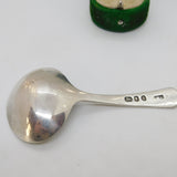 George III Sterling Silver Bright Cut Tea Caddy Spoon Antique 1804 London