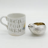 19th Century Dutch Sterling Silver Baby Chick Form Cream Jug Antique c1880s
