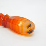 Victorian Boxed 18ct Gold, Banded Agate & Bloodstone Desk Seal Antique c1880