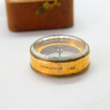 Edwardian 9ct Gold Working Travel Compass Fob Pendant 1906 Antique Birmingham