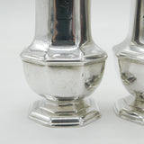 George I Pair of Sterling Silver Muffineer Sugar Casters Antique 1726 London