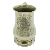Victorian Silver Plated Clare Hall Cambridge Rowing Trophy Tankard Antique 1855