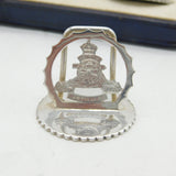 Boxed Set of Sterling Silver Royal Artillery Place Settings Antique Chester