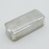 French Georgian Sterling Silver Floral Pattern Snuff Box c1820 Paris Cérès Marks