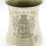 Victorian Silver Plated Clare Hall Cambridge Rowing Trophy Tankard Antique 1855