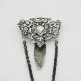 Victorian Sterling Silver Nouveau Pattern Sewing Chatelaine Antique 1890 London