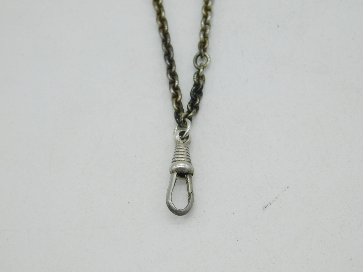 Victorian Sterling Silver Nouveau Pattern Sewing Chatelaine Antique 1890 London