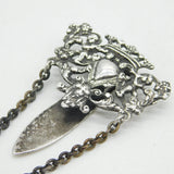 Victorian Sterling Silver Nouveau Pattern Sewing Chatelaine Antique 1890 London