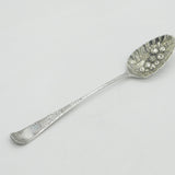 George III Sterling Silver Berry Pattern Basting Spoon Antique 1783 London
