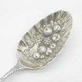 George III Sterling Silver Berry Pattern Basting Spoon Antique 1783 London