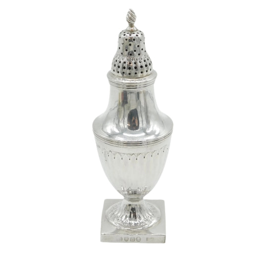 George III Sterling Silver Pedestal Sugar Caster Antique 1799 London
