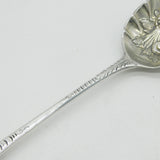 George III Sterling Silver Berry Pattern Basting Spoon Antique 1783 London