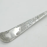 George III Sterling Silver Berry Pattern Basting Spoon Antique 1783 London