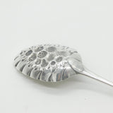 George III Sterling Silver Berry Pattern Basting Spoon Antique 1783 London