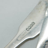 George IV Pair of Irish Sterling Silver Lion Crest Sauce Ladles 1825 Dublin Antique