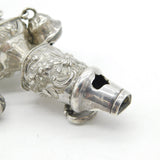 George III Sterling Silver & Coral Baby Bell Rattle Teether Antique c1800