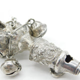 George III Sterling Silver & Coral Baby Bell Rattle Teether Antique c1800