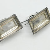 Victorian Pair of Sterling Silver Hunting Fox Mask Place Settings Antique 1899 London