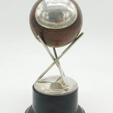 Sterling Silver Cricket Ball & Stumps Hat-Trick Trophy Antique 1937 Birmingham