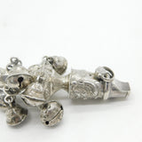 George III Sterling Silver & Coral Baby Bell Rattle Teether Antique c1800