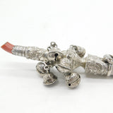 George III Sterling Silver & Coral Baby Bell Rattle Teether Antique c1800