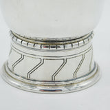 Arts & Crafts Sterling Silver Zig-Zag Pattern Wine Beaker Antique 1937 London