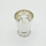 Arts & Crafts Sterling Silver Zig-Zag Pattern Wine Beaker Antique 1937 London