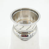 Arts & Crafts Sterling Silver Zig-Zag Pattern Wine Beaker Antique 1937 London