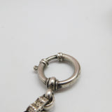 Victorian Sterling Silver Fancy Link Watch Chain 1893 Birmingham Antique
