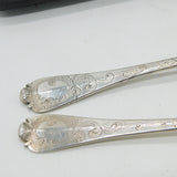 Queen Anne Britannia Silver Berry Dessert Serving Spoons Antique 1702 London