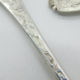 Queen Anne Britannia Silver Berry Dessert Serving Spoons Antique 1702 London