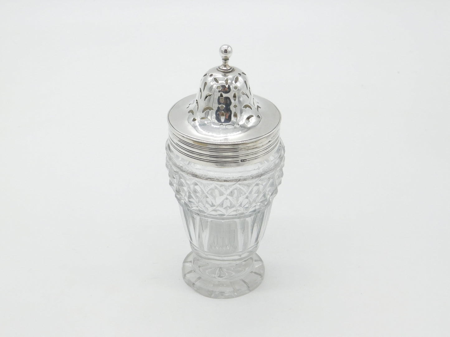 Georgian Sterling Silver & Cut Glass Sugar Caster 1806 London William Abdy I