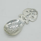 Victorian Dutch Sterling Silver Wresting Gladiators Sugar Caster Spoon Antique