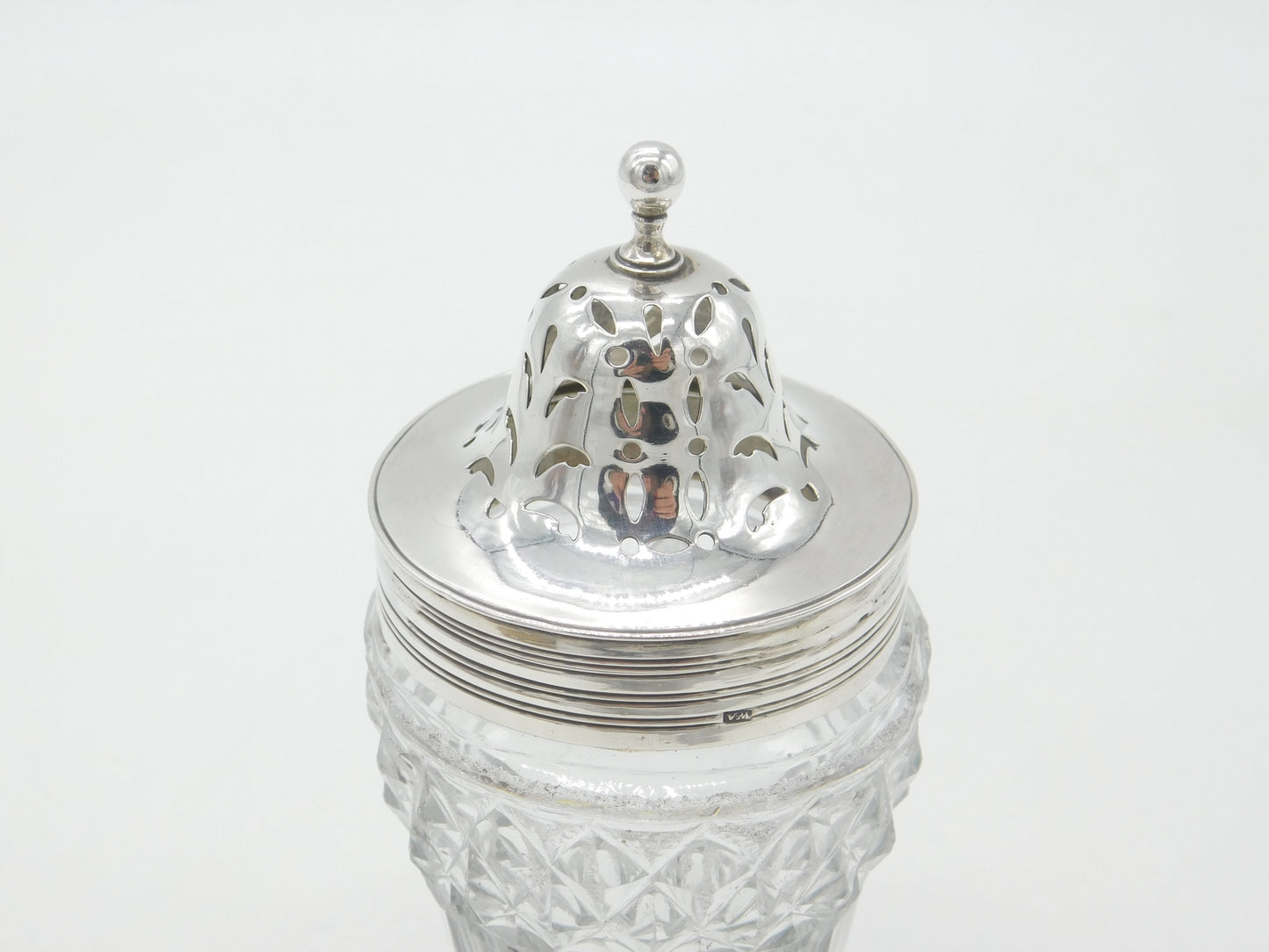 Georgian Sterling Silver & Cut Glass Sugar Caster 1806 London William Abdy I