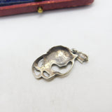 Art Nouveau Sterling Silver Fairy Drop Pendant Antique c1880 Victorian
