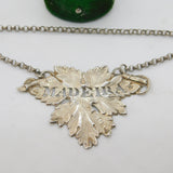 Victorian Sterling Silver Madeira Decanter Label Antique 1848 Birmingham