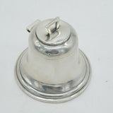 Edwardian Sterling Silver Church Bell Form Inkwell Antique 1909 Birmingham