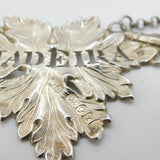 Victorian Sterling Silver Madeira Decanter Label Antique 1848 Birmingham
