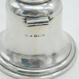 Edwardian Sterling Silver Church Bell Form Inkwell Antique 1909 Birmingham