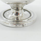 Pair of Georgian Sterling Silver Cauldron Salt Cellars 1792 London Antique