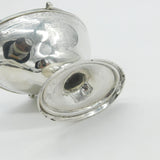 Victorian Sterling Silver Floral Pedestal Sweet Treat Basket Antique 1887 Sheffield