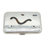 Sterling Silver Shibayama Insect Cigarette Case Antique 1917 Chester Asprey & Co.