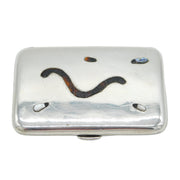 Sterling Silver Shibayama Insect Cigarette Case Antique 1917 Chester Asprey & Co.