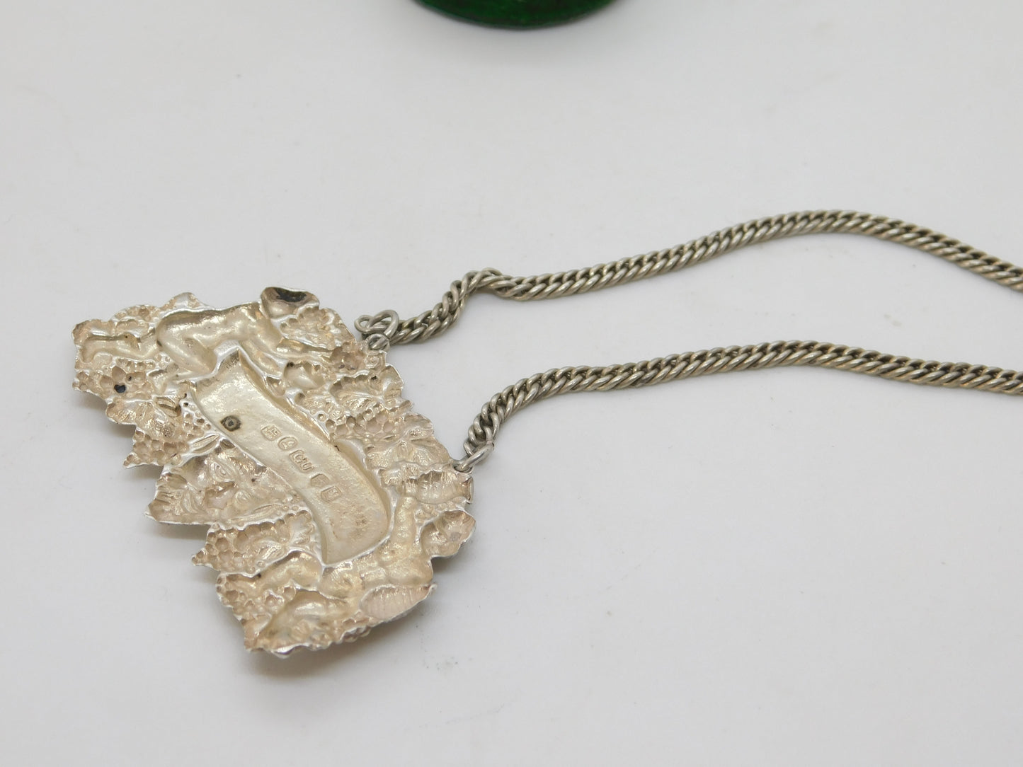 William IV Sterling Silver Bacchus Pattern Brandy Decanter Label Antique 1834