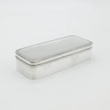 Mappin & Webb Sterling Silver Cigar Box 1921 Birmingham Antique Art Deco