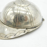 George III Sterling Silver Novelty Jockey Cap Tea Caddy Spoon Antique 1799 AF
