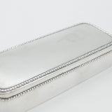 Mappin & Webb Sterling Silver Cigar Box 1921 Birmingham Antique Art Deco