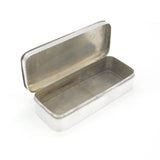 Mappin & Webb Sterling Silver Cigar Box 1921 Birmingham Antique Art Deco