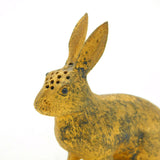 Edwardian Sterling Silver Gilt Bunny Rabbit Pepper Shaker Antique 1904 London